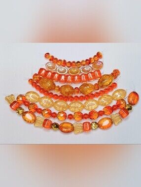 Czech glass bead 7-strands summer mix jewelry-making